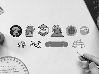 Some Work branding camping design graphicdesign identity illustration oldschool vector vectorart vintage