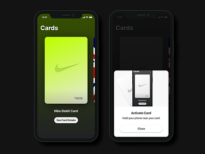 Online Debit Card app design ux