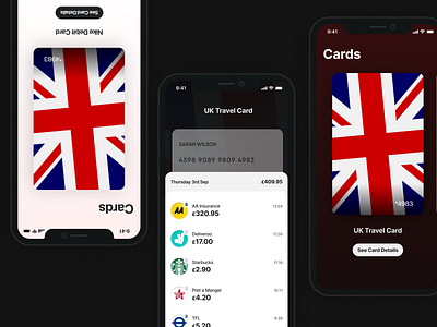 UK Virtual Cards app branding design graphic design ui ux