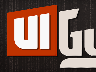 The Ui Guy Logo Branded adobe brand branding illustrator logo logotype typography