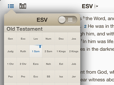 Accordance iOS Grid View accordance apple bible bible software interface interface design ios ui