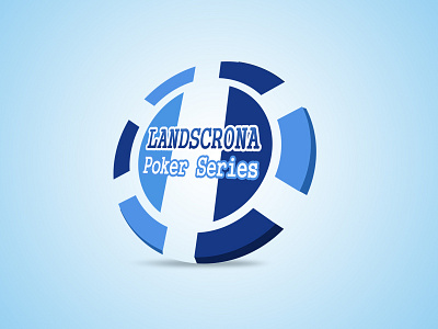 Poker chip logo blue chip icon logo poker white zenit