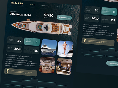 Yachts rental landing page