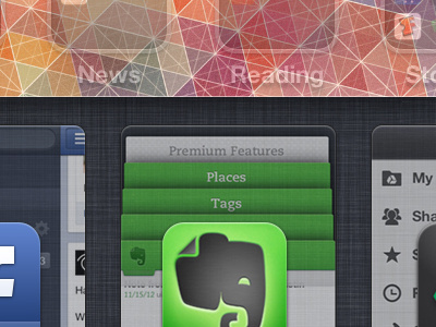 iOS Thumbnailed App Multitasking app apple evernote ideas ios multitasking