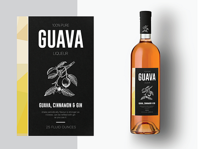 Guava branding design label typography wine