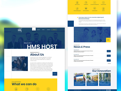 HMS aboutus design footer innovation landing landing design landing page landing page design news news feed ui ui design webdeisgn what we can do