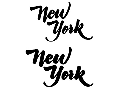 New York Brush Lettering brush brush lettering new york