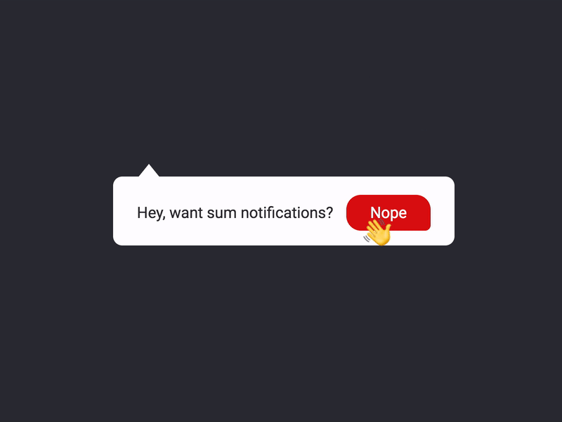 Thanks for notifications animation codepen css emoji interface keyframes notification