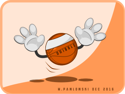 Dribble ball basketball dribbble dribble funny inkscape invite player sport vector