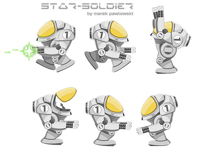 Star-Soldier, game sprites