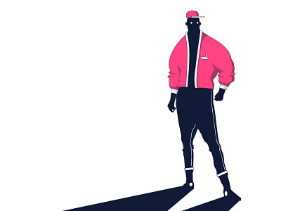pinnki black character design doodle flat illustration illustrator pink vector