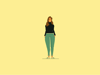 Marie character design girl illustration illustrator vector yellow