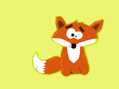 foxi character comic design doodle drawing flat illustration photoshop