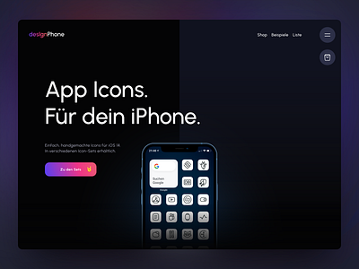 desIgnPhone Hero Header / App Icon Shop