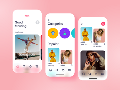 Fashion ecommerce App UI Design