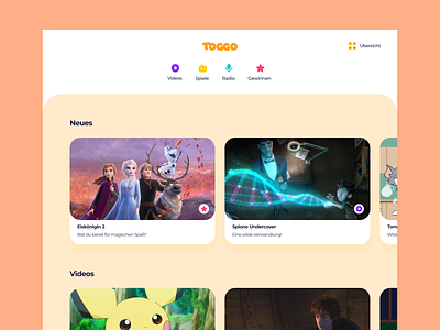 Toggo Redesign Hero Header / Kids Platform