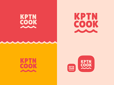 KptnCook Logo Redesign Concept 2021 design app icon app logo brand brand identity branding branding concept clean cook icons illustration logo logodesign logomark logotype minimal recipe red logo typography wave