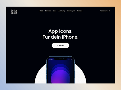 DesignPhone Hero Header 3.0 / App Icon Shop