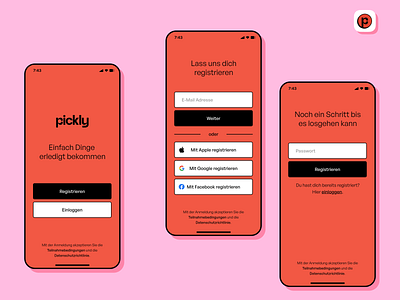 PickAnAnt Rebranding Concept App Register | Project Searching