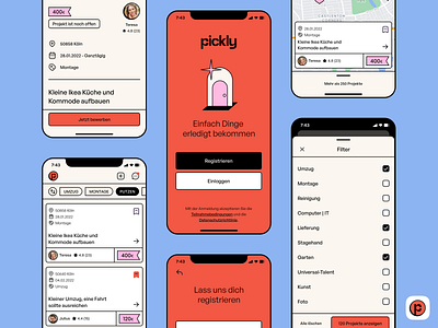 PickAnAnt Rebranding Concept | App UI | Project Searching App