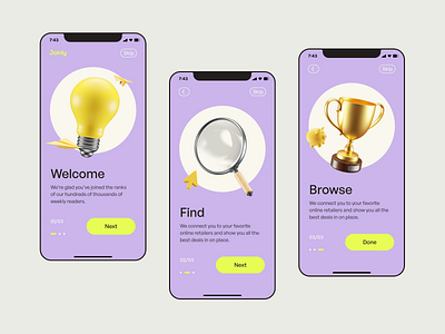 Onboarding Mobile App Concept 2022 design 3d app clean design icon iconly 3d illustration ios minimal mobile mobile app design mobile ui onboard onboarding onboarding screen onboarding ui product design ui ux