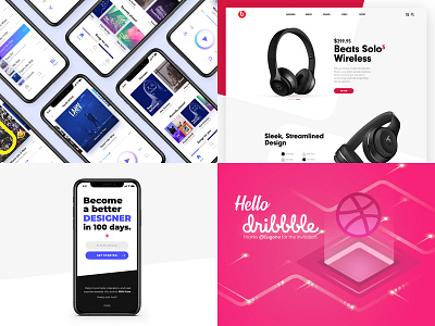 2018 001 app beats beats by dre clean daily 100 challenge daily ui design dribbble excited first illustration landingpage music music app redesign ui ux web webdesign