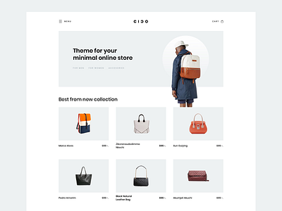 C I C O cico commerce ecommerce figma frame multipurpose shop sketch store template theme ui woocommerce