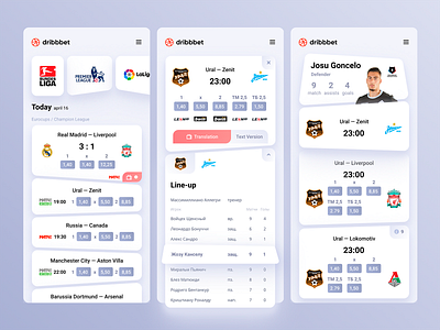 Dribbet — Betting application concept