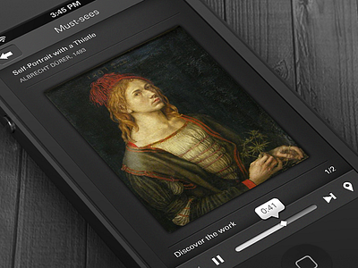 Louvre Audioguide ios iphone louvre mobile ui