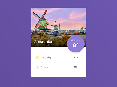 Weather Widget Concept