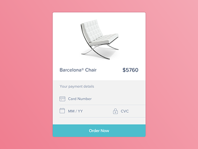Daily UI challenge #002 — Credit Card Checkout app app screen blue challenge checkout credit card daily ui ecommerce order payment pink