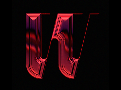 W letter 36 days of type 36daysoftype 3d letter adobe adobe dimension dimension lettering lettermark logo w w letter w letter logo w logo