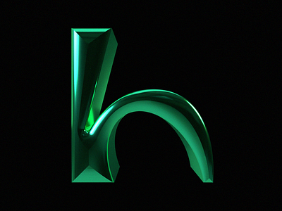 Letter h 36 days of type 36days 36daysoftype 3d adobe adobe dimension branding design graphic design h logo illustration letter h lettering lettermark logo typogaphy