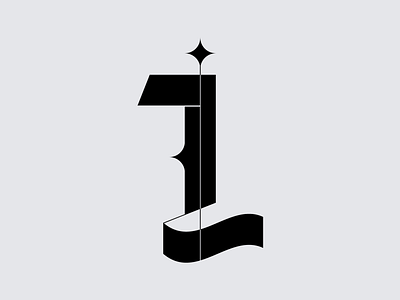 Letter i 36 days of type 36days 36daysoftype design gothic illustration letter i lettering lettermark logo typogaphy