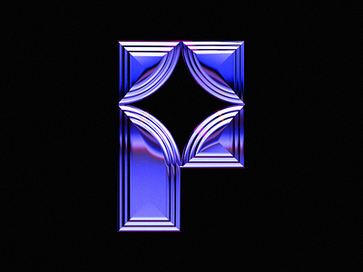 Letter P 36 days of type 36days 36daysoftype 3d adobe dimension design illustration letter p lettering lettermark logo p logo p star star letter star logo typogaphy