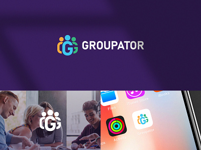 Groupator brand branding design g g logo logo logomark meeting online online meeting slack zoom