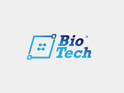 BioTech Logo bio bio medical biotech blue electronics logo