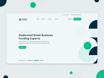 Source Merchant Solutions - Funding Experts Website clean credit design finance finance business funding funds interface layout minimal services ui ux web design