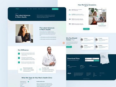 🧑‍⚕️ Vityl Sleep Clinic in Australia clean clinic design doctor features health healthcare interface layout medical minimal services steps treatment ui ux web design