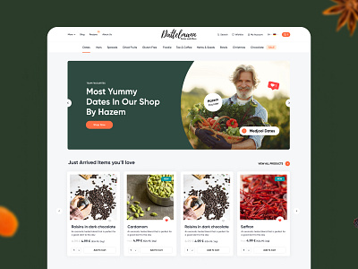 Fine food store - Website for Dattelmann