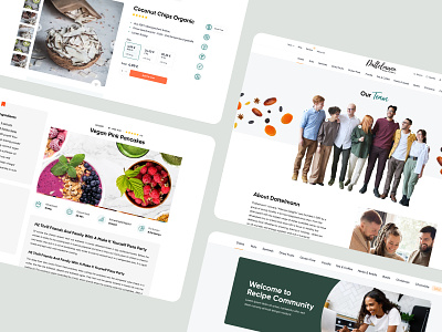 Fine food store - Website for Dattelmann about us design food healthy interface product product page recipe shop store team ui ux web design