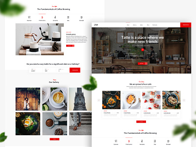 Home page Fika - Cafe & Coffeehouse HTML Template