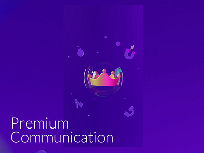 Premium Communication 3d animation blender branding design illustration motiongraphics