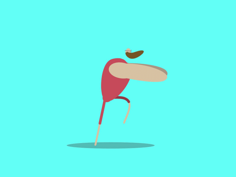 Bearded Moves aftereffects animation animator character characterdesign dance design illustration illustrator loop motiongraphics vectorart