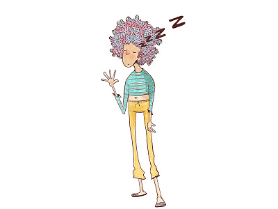 Snooze animation animator character characterdesign design illustration illustrator mograph motiongraphics sleepy snooze