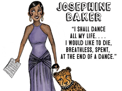 Josephine Baker illustration josephine baker women warriors