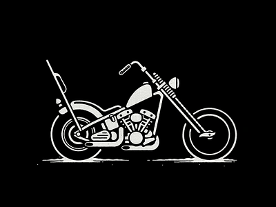 Chopper american bike biker chopper custome harley harley davidson harley davidson illustration illustrator knucklehead motorcycle panhead shovelhead steel