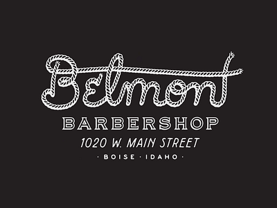 Belmont Barbershop T-Shirt Design