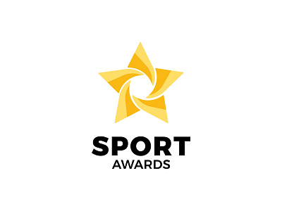 Sport awards Logo branding design dribbble logo typography