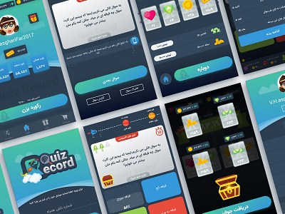 QuizRecord Ui Kit app game kit mobile question quiz record trivia ui